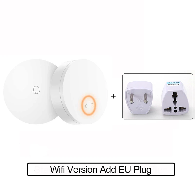 Wifi Version EU Plug Xiao mi Linptech самогенерирующий беспроводной дверной звонок с автономным питанием без питания от батареи Функция памяти с mi home mi jia app - Цвет: Wifi Version EU Plug