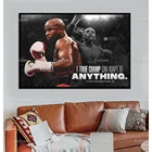 Модульные картины Floyd Mayweather Box, холст с изображением легенд, настенные картины для дома, декор для тренажерного зала год, современное искусство, Мотивационная цитата