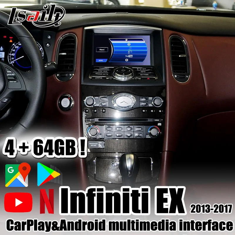 GPS навигатор Lsailt Android 9 0 для Infiniti EX JX мультимедийный видеоинтерфейс с поддержкой