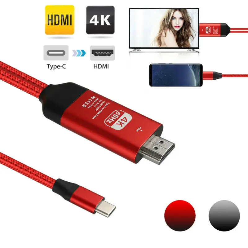 Кабель типа C к HDMI для samsung Note 10 9 8 S10 S9 S8 Plus 4K MHL type AV ТВ кабель адаптер | Электроника