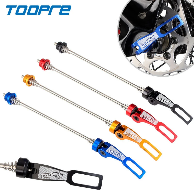 

TOOPRE TL-03 Bike Steel Axis Quick Release Lever Aluminium Alloy MTB Road Bicycle General Ultralight For 100mm 130/150mm Hub