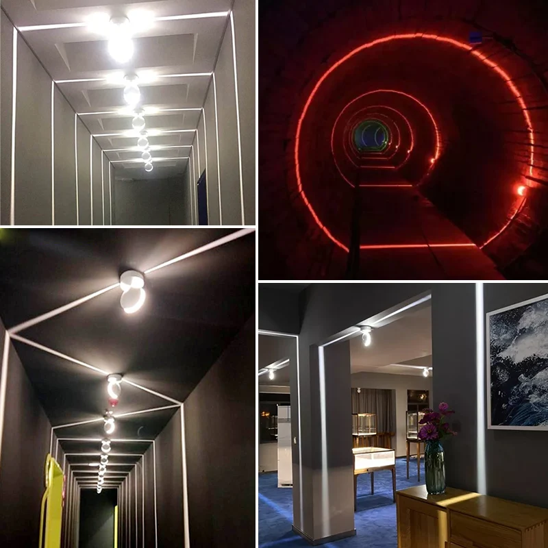 Thrisdar 360 градусов 10 Вт RGB светодиодный оконный порог дверь рамка настенный светильник с дистанционным гостиничным KTV коридором проходом луч линия настенные светильники