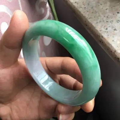 

Zheru ювелирное изделие, натуральный браслет из Бирмы jadeite 54-64 мм, два цвета, элегантное ювелирное изделие принцессы, лучший подарок