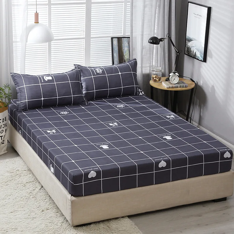 Простыня из полиэстера с рисунком животных эластичная резиновая наволочка для