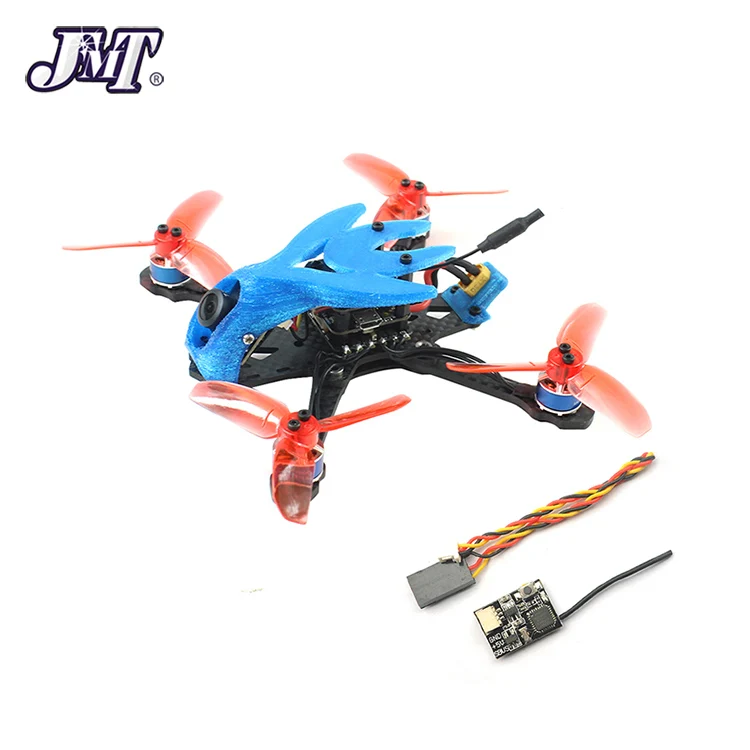 DIY гоночный Дрон 135 мм бесщеточный FPV 2S мини F4 Контроллер полета XT1104-7500KV Flysky FS I6 пульт дистанционного управления RC Квадрокоптер - Color: BNF With Receiver