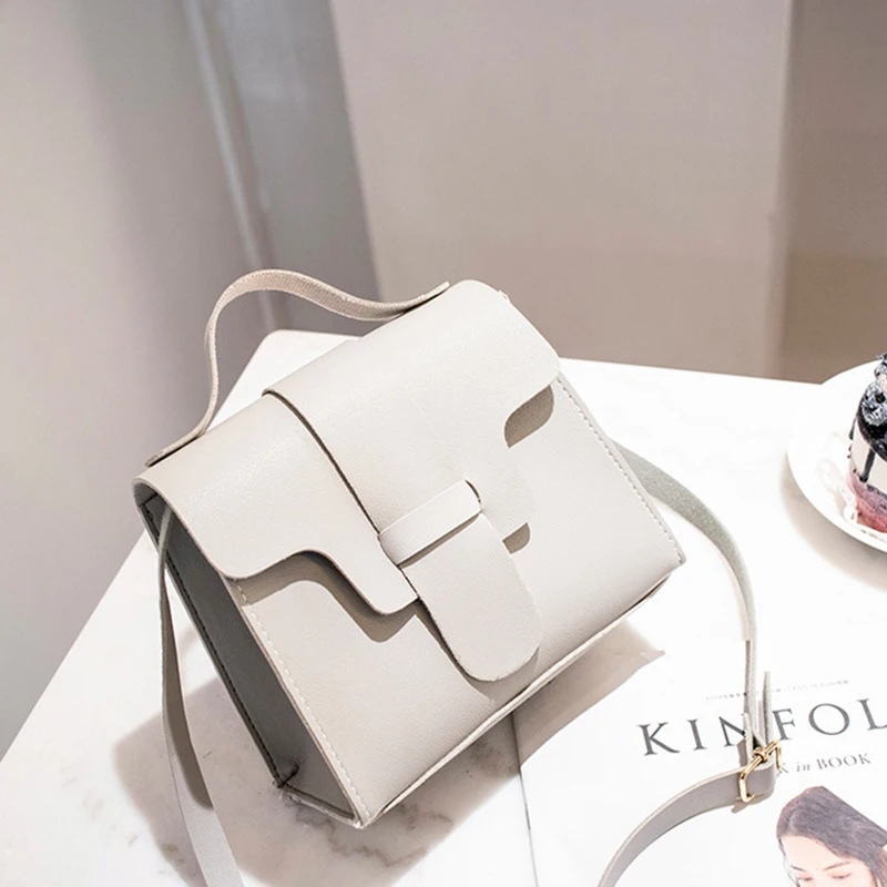 

Women Vintage Handbags Small Square Solid Color Simple Female Crossbody Bag FEA889