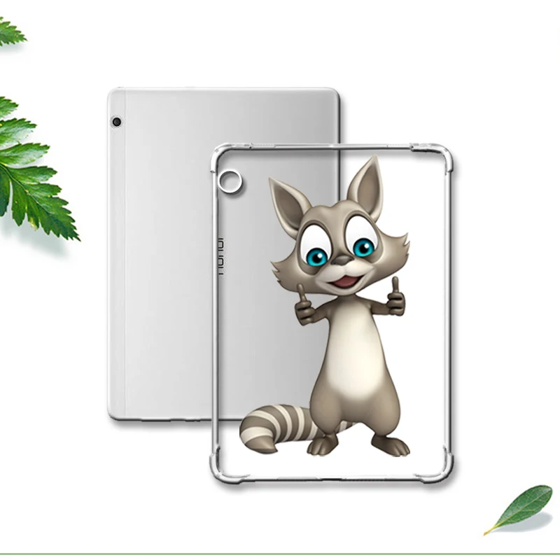 For T3 10 hui shu Окрашенный чехол с сопротивлением падению для huawei Mediapad Медиа Pad M3 M5 T3 8,4 10 Мягкий противоударный планшет для Honor игровой коврик 2 9,6 - Цвет: For T3 10 hui shu