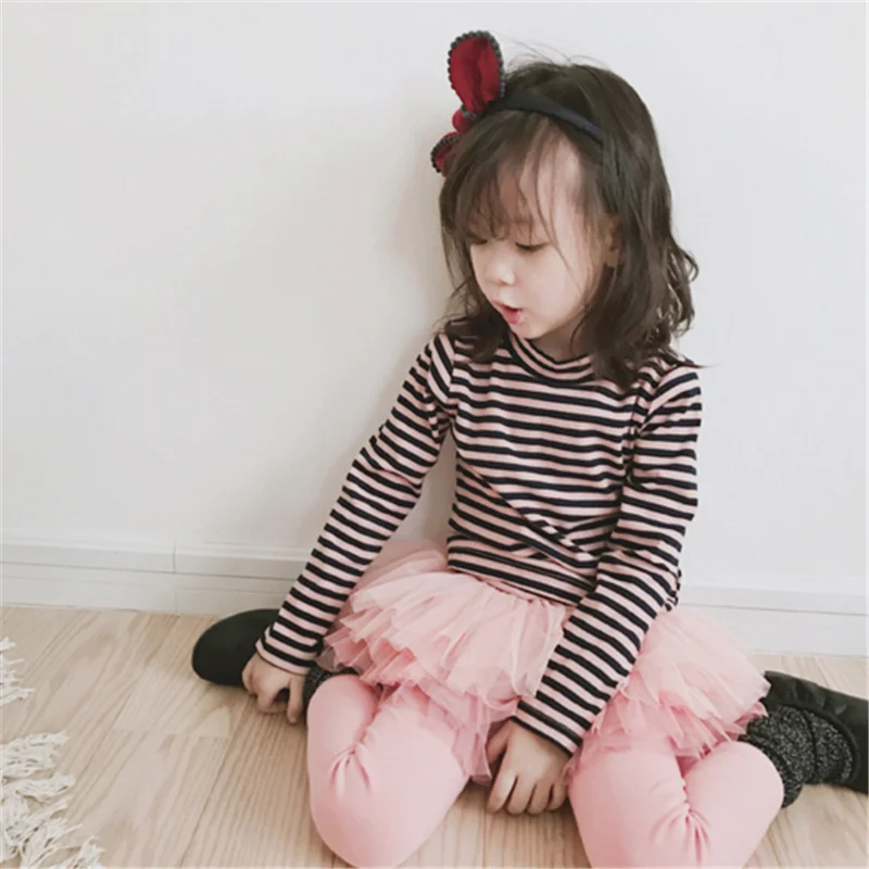 CYSINCOS/Милая Кружевная юбка-пачка для маленьких девочек Леггинсы Брюки Цвет серый