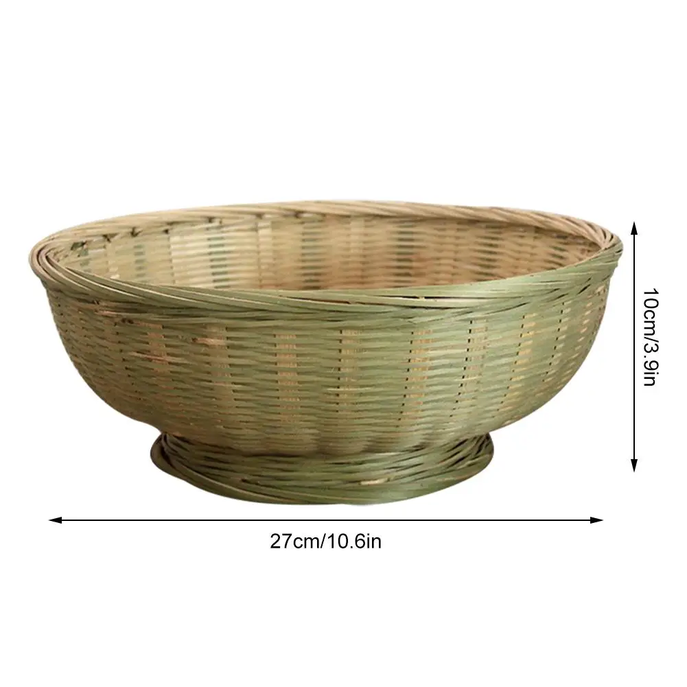 

Natural Eco-Friendly Handmade Bamboo Baskets Fruit Vegetables Bread Rattan Basket Storage Basket Home Organizer