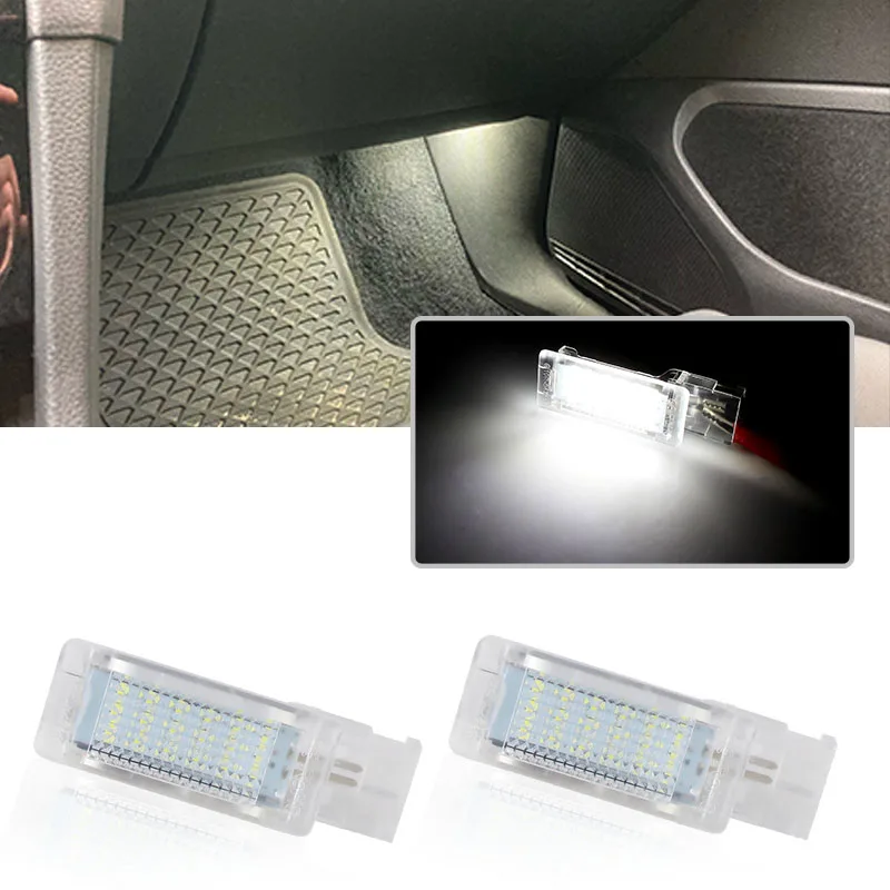 

LED Footwell Light Luggage Compartment Glove Box Lamps For Seat Ateca Alhambra Skoda Superb Rapid VW Passat B6 B7 Golf 5 6 Caddy