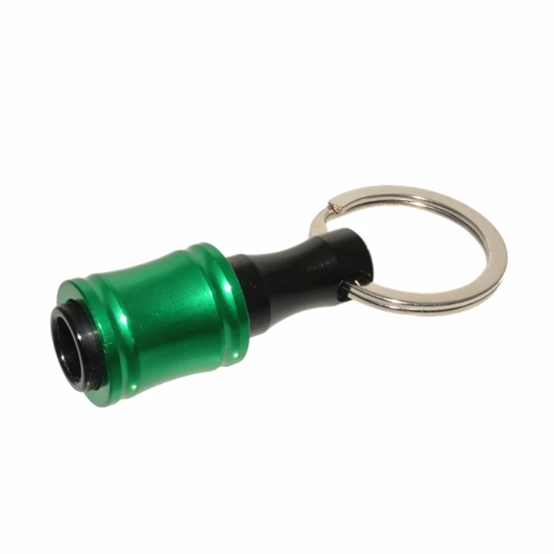 

1/4inch Hex Shank Aluminum Alloy Screwdriver Bits Holder Extension Bar Drill Screw Adapter Quick Release Keychain Easy Change