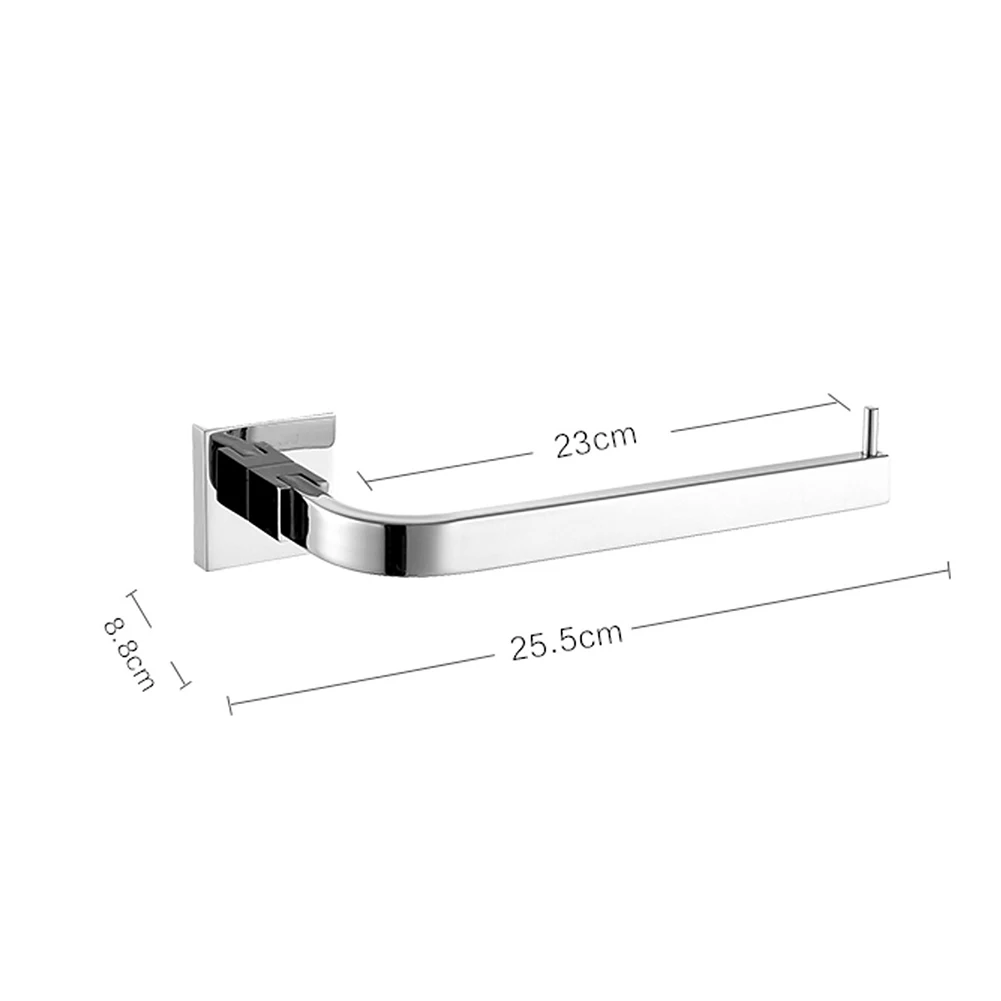 

Modern Silver 304 Stainless Steel Bright Polished Towel Hook Bars Toilet Paper Holder Bathroom Accessories
