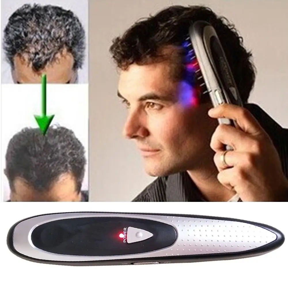 Электрическая расческа лазерная щетка для роста волос выпадения массажер мужчин