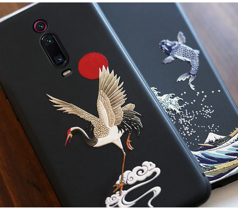 Чехол для Xiaomi Redmi K30 Ultra K20 Pro Mi 9T POCO X2 F2 рельефный матовый мягкий чехол с тиснением