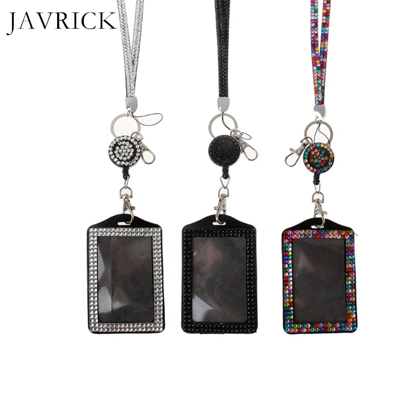 Держатель для значков со стразами блестящее ожерелье с кристаллами держатель