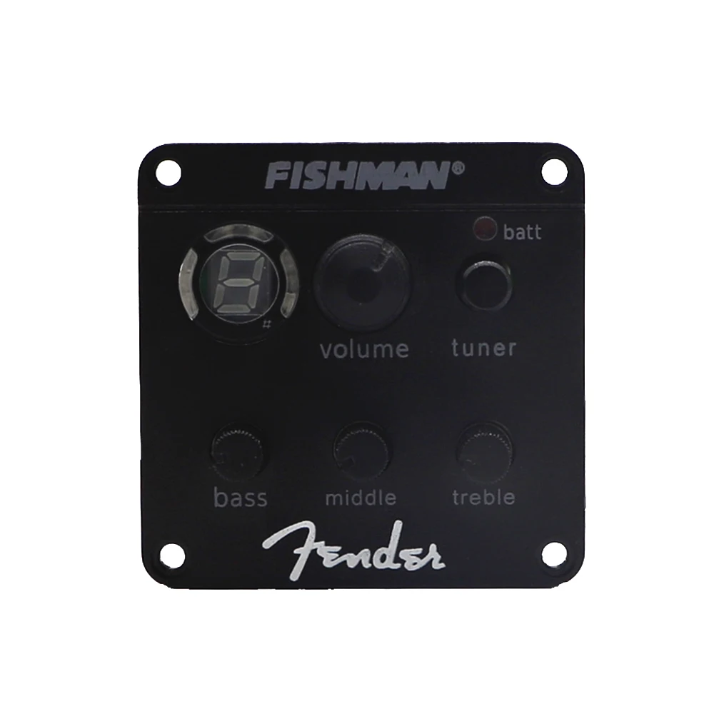 Встроенные предусилители Fishman ISYS 3-полосный EQ бас средние частоты с тюнером