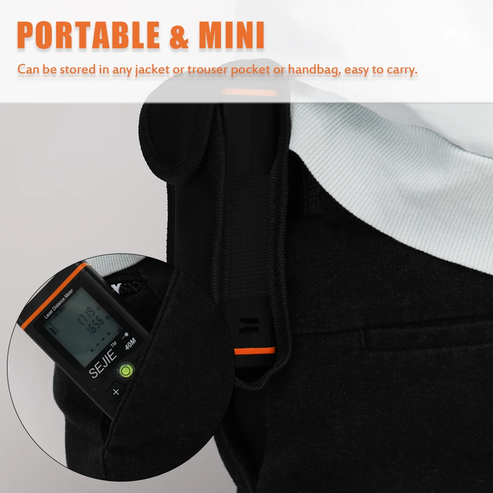 Лазерный дальномер 40 (м) цифровой лазерный измеритель расстояния лазерная лента