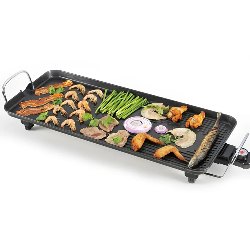 Сковорода для барбекю электрическая плита теппаняки гриль мясо Пан корейский