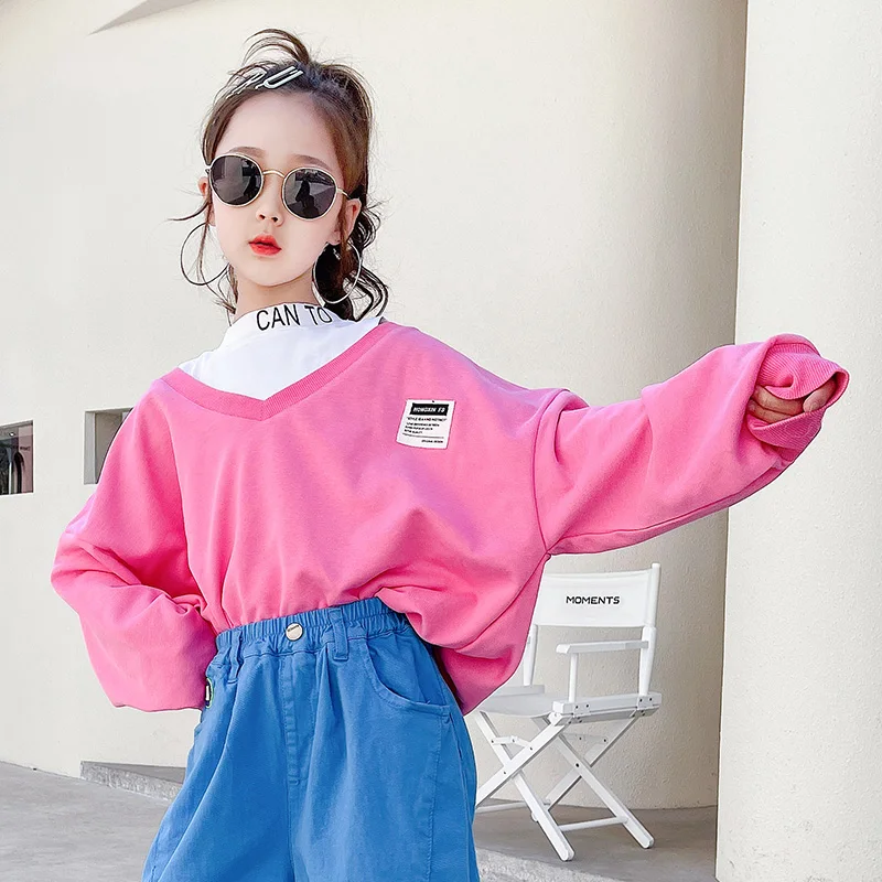 

Толстовки для девочек ярких цветов, весенний хлопковый свитшот в стиле пэчворк, детская одежда, Свитера для маленьких девочек, пальто, детск...