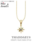 Ожерелье с подвеской из королевской звезды, Ювелирное Украшение на удачу с золотом, Европа, серебро 2020 пробы, хороший подарок для женщин и мужчин, 925