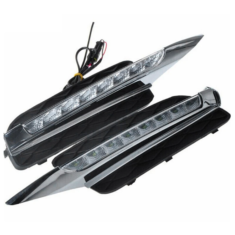 Автомобиль мигает 2 шт Drl для Bmw X5 E70 2007 2008 2009 2010 дневные ходовые огни дневного света