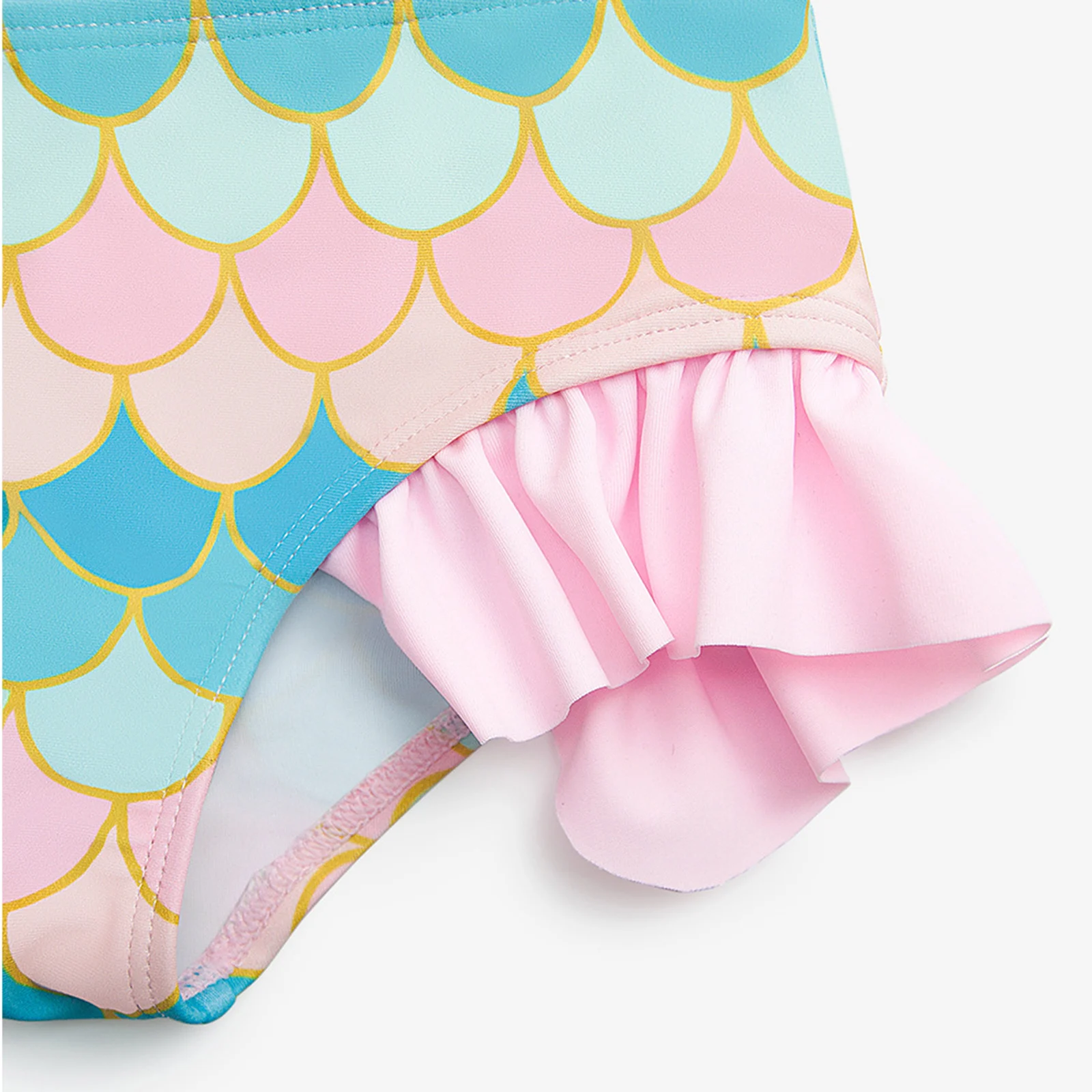 Детские летние купальники для девочек с принтом русалки купальник регулируемыми