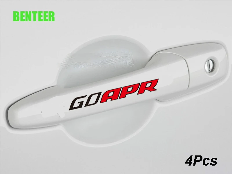 4pcs Apr Car Door Handle Sticker For Volkswagen Golf6 Golf7 Polo Sagitar B6 R36 B7L CC Touran Passat B8 Audi A1 A3 A4 A6 MK6 MK7 - купить по