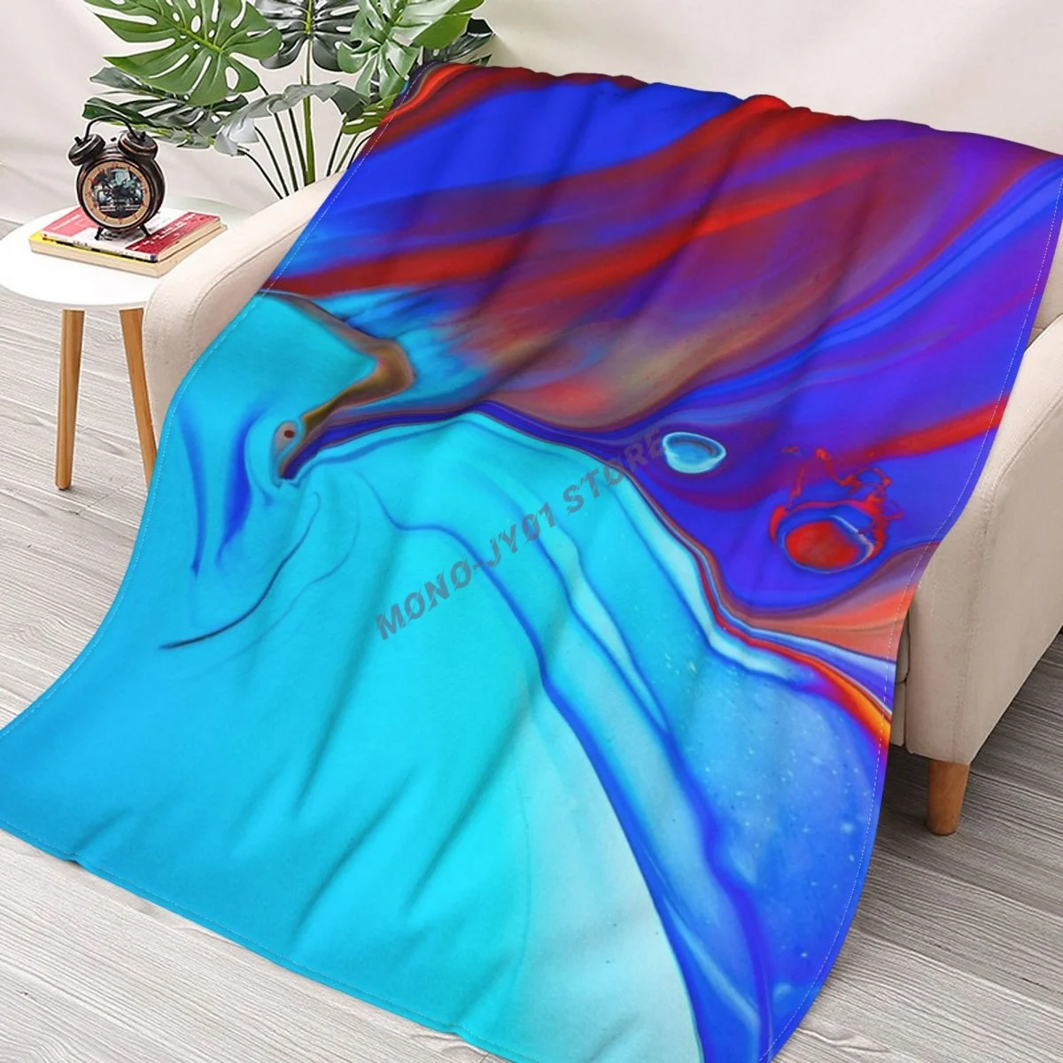 

Abstract Painting Throw Blanket Sherpa Blanket cover Bedding soft Blankets