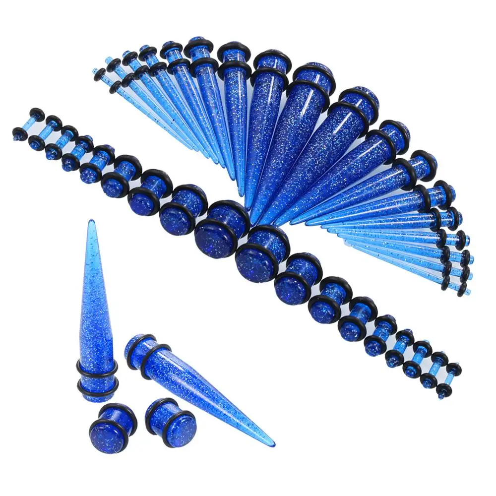 2019 New 36Pcs/Set Hot Acrylic Ear Gauge Taper And Plug Stretching Kits Flesh Tunnel Expansion Body Piercing Jewelry 14G-00G | Украшения и