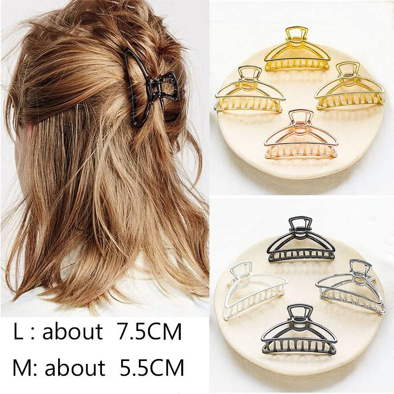 1 шт. женские модные заколки для волос геометрические из сплава девочек с бананом