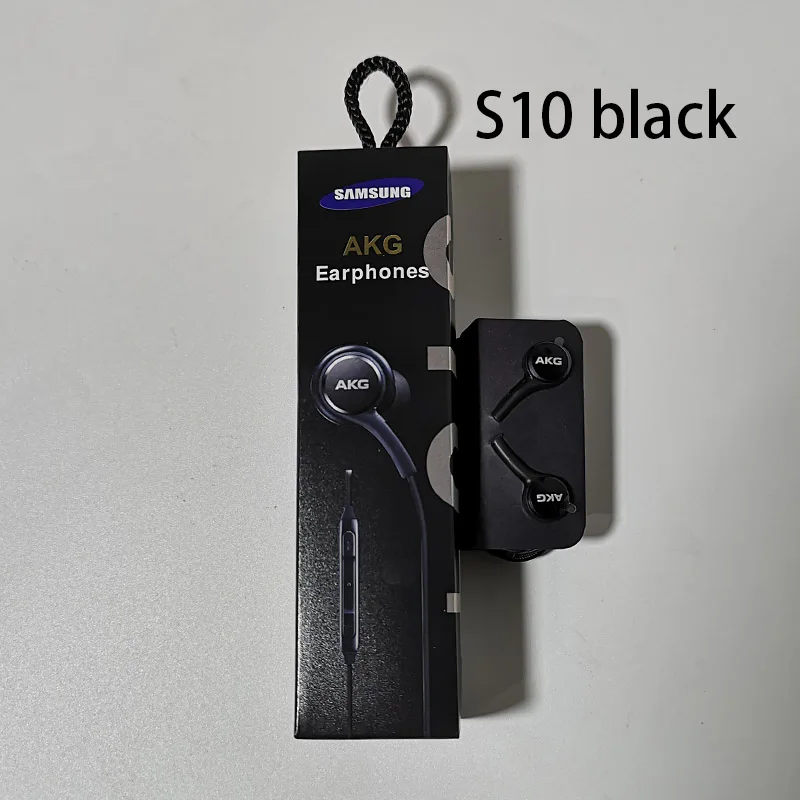 Samsung AKG Наушники IG955 3,5 мм наушники-вкладыши с микрофоном Проводная гарнитура для samsung Galaxy S8 S9 s10 huawe xiaomi - Цвет: S10 BLACK