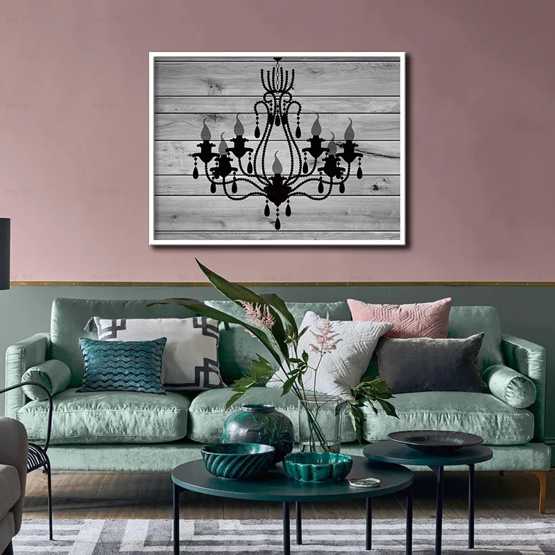 Скандинавские плакаты и принты настенные художественные светильники на