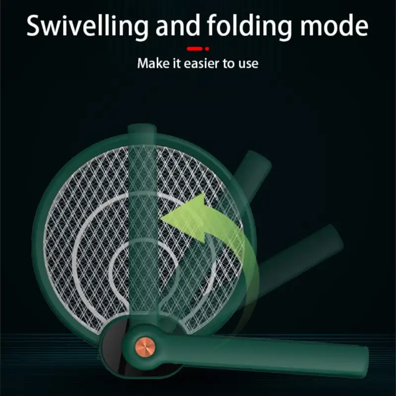 

Folding Electric Anti Mosquito Killer Lamps Rechargeable Bug Zapper Summer Fly Swatter Trap Home Bug Insect Racket Garden Tool
