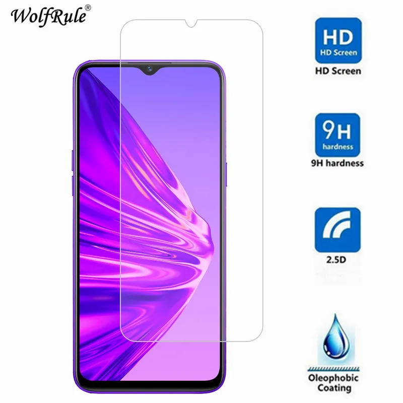 2 шт защита экрана Realme 5 стекло для OPPO 9H Защитная пленка телефона закаленное 6
