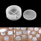 Подставка для подставок, 1 шт., 9 см, форма для литья из смолы, вмещает до 4 подставок, форма для эпоксидной смолы подходит для круглых подставок