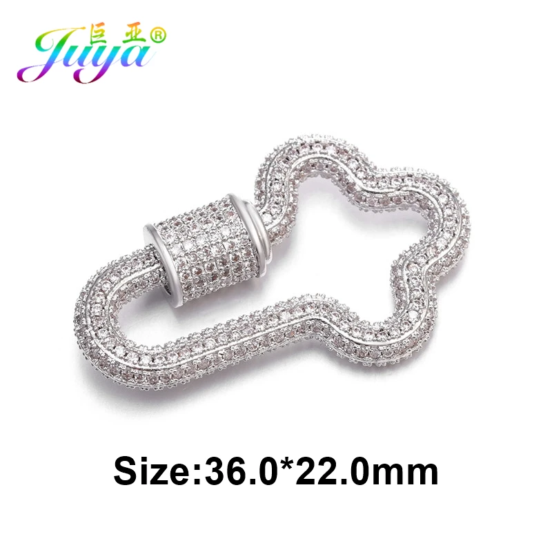White Gold Juya DIY застежки для ювелирных изделий, принадлежности, Застежка ручной работы, застежка для лобстера, аксессуары для роскошного рукоделия, бисероплетение, изготовление ювелирных изделий - Цвет: White Gold