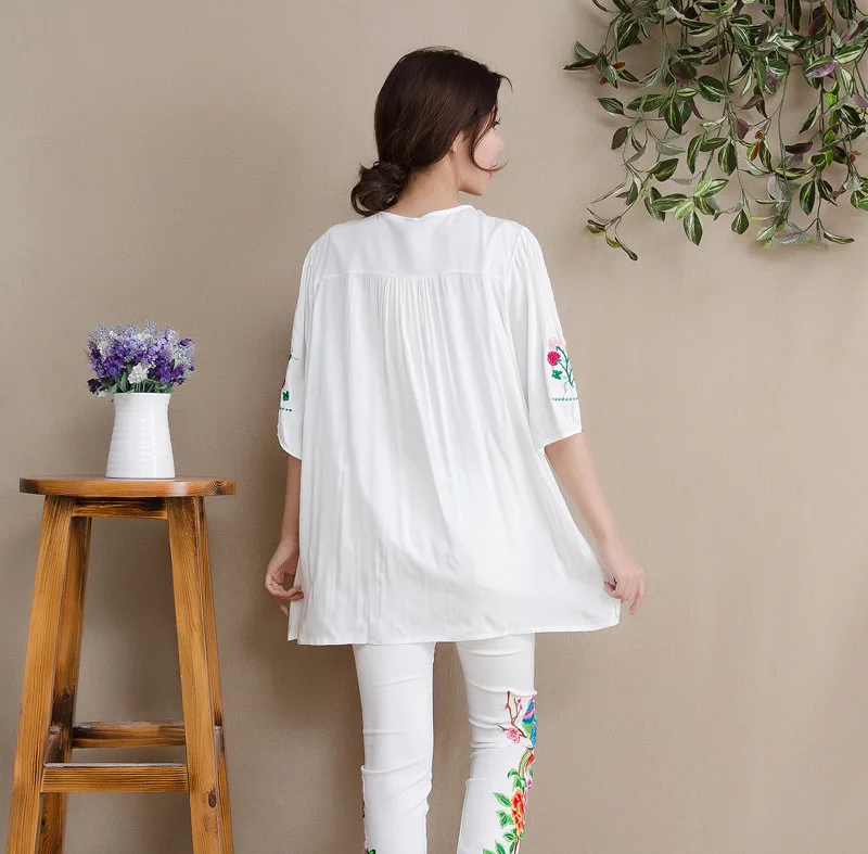 Новинка 2021 летняя Хлопковая женская одежда с вышивкой размера плюс милые