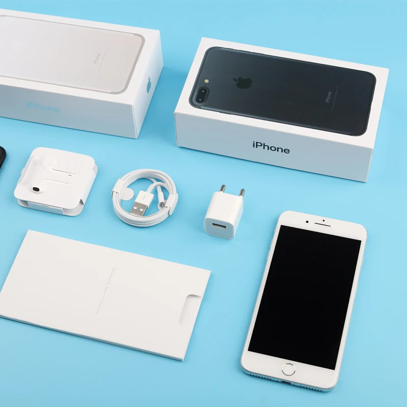 IPhone 7 Plus разблокированный IOS смартфон 5,5 дюймов Apple A10 четырехъядерный 3 Гб ram 12MP 7MP камера 32/128/256 ГБ rom 4G LTE Miobile телефон