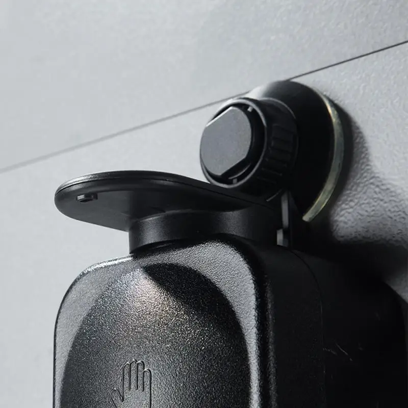 

Liquid soap dispenser wall-mounted square bathroom accessories without drilling Wall mount reusable space saving convenient use