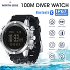 Мужские профессиональные компьютерные часы для дайвинга Scuba Diving NDL (No Deco Time) 50M Часы с подсветкой для дайвинга Высотомер Барометр Компас