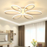 modern led ceiling lights for living room bedroom ac85 265v whiteblack color remote control indoor lighting ceiling lamp
