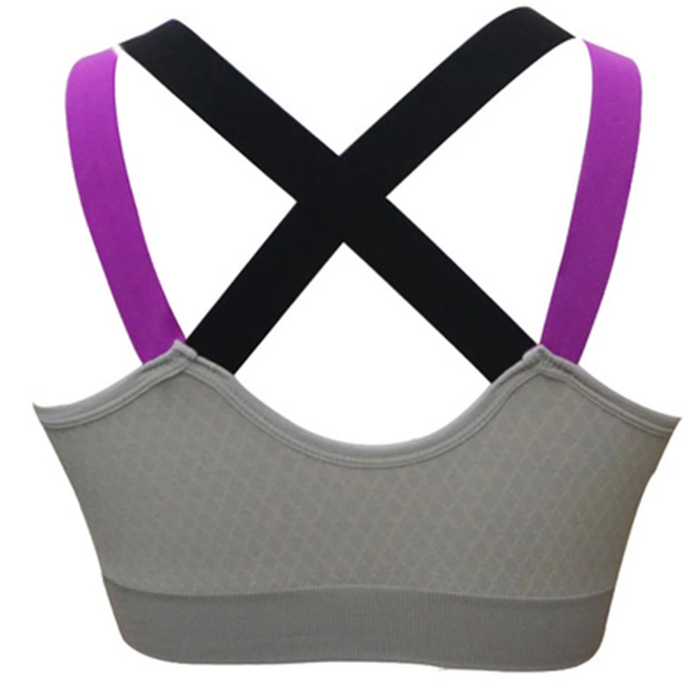 

3D Back Crossover Bra Wirefree Fitness Vest Running Shockproof Underwear J55