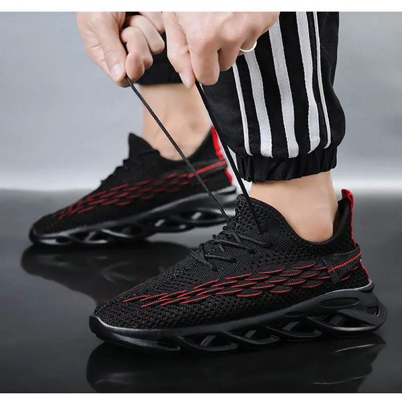 Мужские беговые кроссовки 2019 Мужская Воздухопроницаемая сетчатая уличная