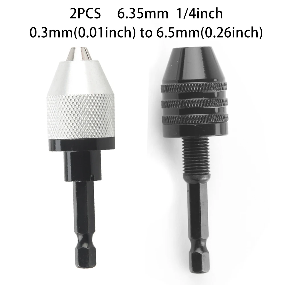 

Set Drill Chuck Screwdriver Impact Drive 1/4 Hex Shank Quick Change Carbon steel