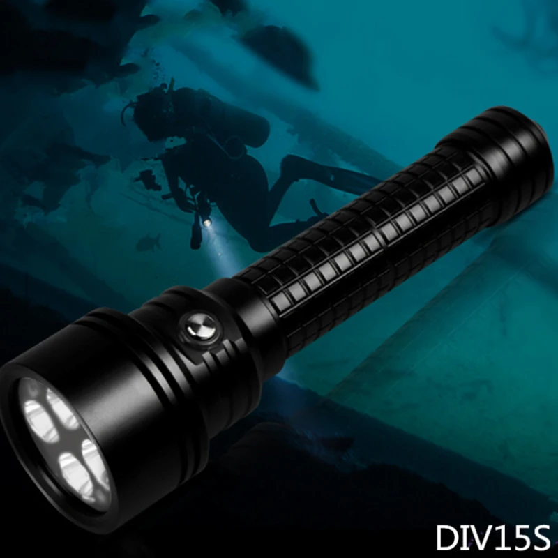 Brinyte DIV15S светодиодный фонарик для дайвинга CREE XPL-Hi V3 светодиодный 3800lm светодиодный технический электрический фонарик для дайвинга 200 М Подводная лампа