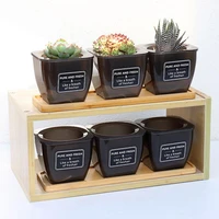 succulent flower pots automatic water absorption flowerpot with tray plant tool