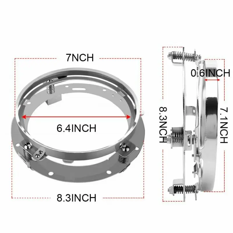 1 шт. Автомобильный светодиодный кронштейн для фар 7 &quotдля Jeep Wrangler JK 2007 2016|Абажуры|