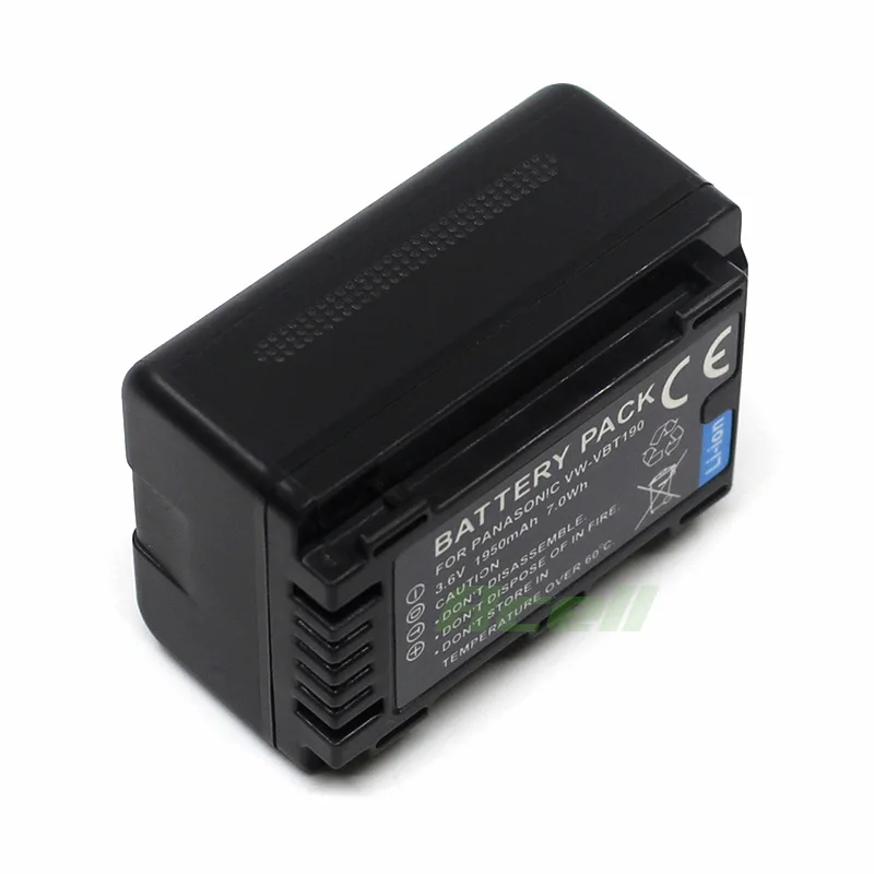 Аккумулятор для камер Panasonic батарея видеокамеры с разъемами и подходит VW VBT190 V130