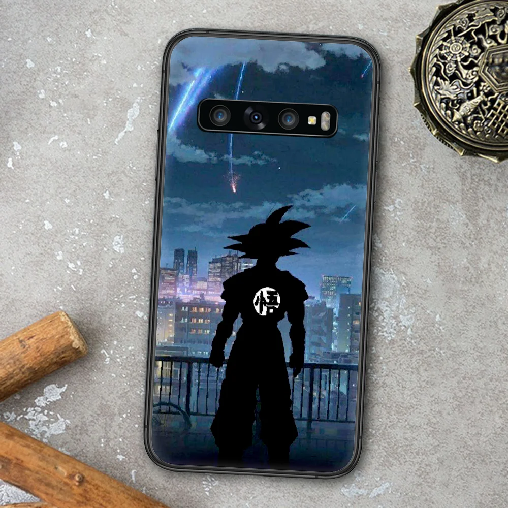 

Anime Goku-Dragon Phone Case For Samsung Galaxy Note S 8 9 10 20 Plus E Lite Uitra black Bumper Tpu Etui Painting Shell Soft