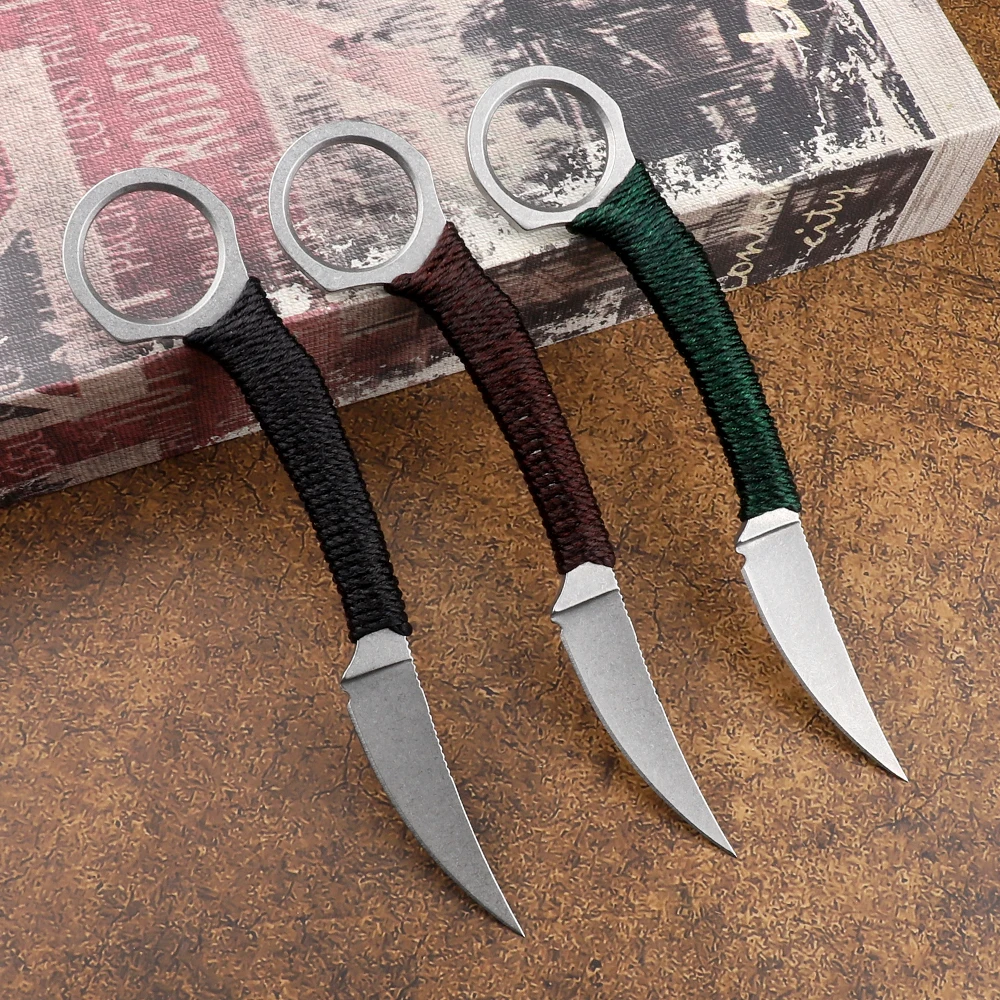 Портативный керамбит тактический нож с фиксированным лезвием D2 Карманный CS Go